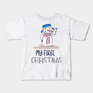 Snowman Winter Kids T-Shirt